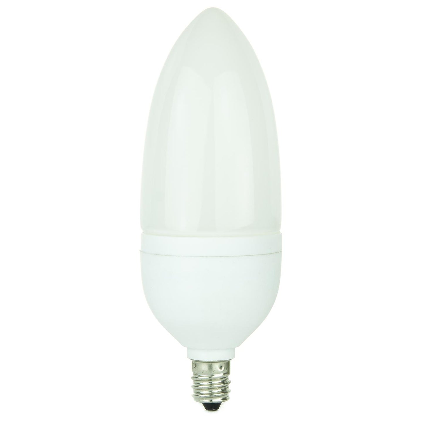 Torpedo Tip Chandelier 72 Lumens Candelabra Base White