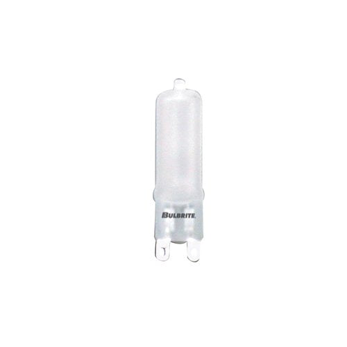 Bulbrite Q25G9FR 25 Watt Dimmable Halogen JC T4 Capsule Bulb, 120 Volt, Flat Pin G9 Base, Frost