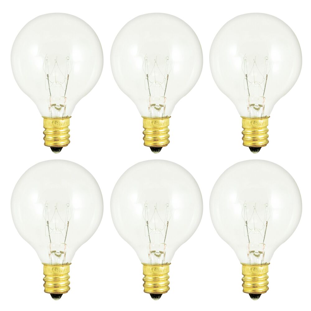 Bulbrite Pack of (50) 25 Watt Dimmable Clear G12 Candelabra Screw (E12) Incandescent Light Bulb