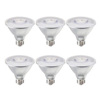 Bulbrite Pack of (6) 10 Watt Dimmable Narrow Flood PAR30SN Medium (E26) LED Bulb - 830 Lumens, 2700K, and 90 CRI