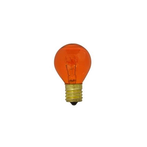 Bulbrite 10S11O 10W Dimmable S11 Night Light Replacement Bulb, Intermediate Base, Transparent Orange