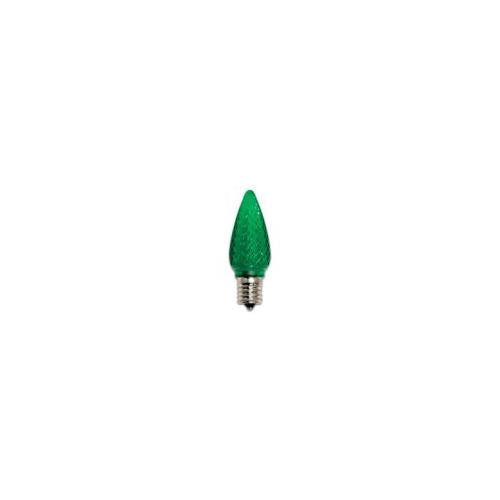 Bulbrite LED/C9G-25PK 0.35 Watt LED C9 Christmas Light Replacement Bulbs, Candelabra Base, Green, 25-Pack