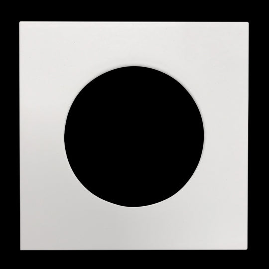 Luxrite 2" Regressed Interchangeable Canless Spotlight Square White Trim, Pack of 5 (LR23454)