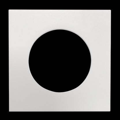 Luxrite 2" Regressed Interchangeable Canless Spotlight Square White Trim, Pack of 5 (LR23454)