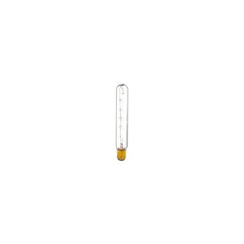 Bulbrite 25T6.5C/DC 25 Watt Incandescent T6.5 Tube Exit Light, Double Contact Bayonet Base, Clear