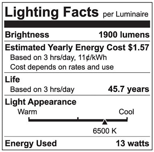 Luxrite LED 4' T8 Universal 13W Shatter Proof Ballast Compatible Light Tube, G13 Base, 1950 Lumens, 6500K - Daylight, 83 CRI, Frosted White Finish (LR34194)