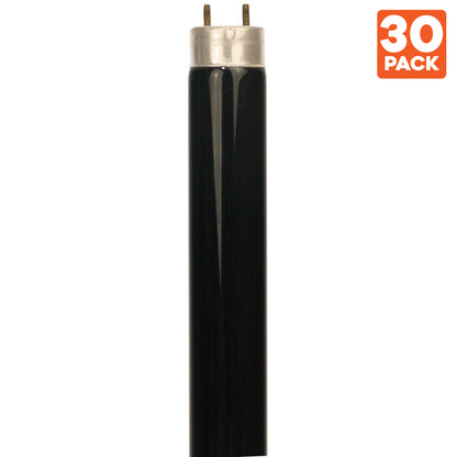 Sunlite 32 Watt T8 Black Light Straight Tube, Medium Bi-Pin Base, Black Light Blue (30 Pack)