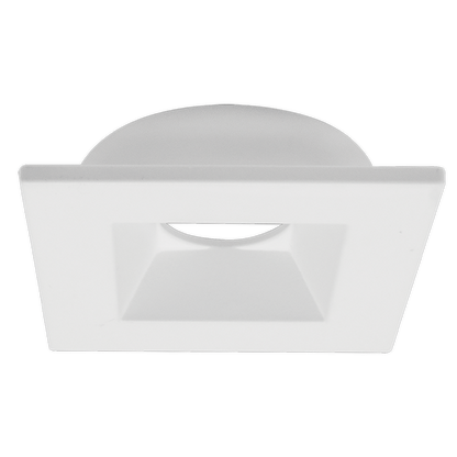 Luxrite 1" Regressed Interchangeable Canless Spotlight Square White Trim (LR23462)