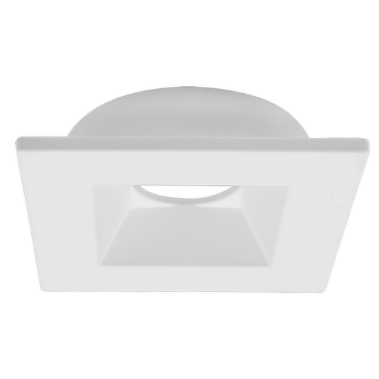 Luxrite 1" Regressed Interchangeable Canless Spotlight Square White Trim (LR23462)