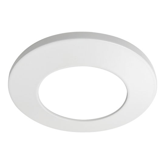 Luxrite 2" Regressed Interchangeable Canless Spotlight Round Trim White Finish (LR23434)