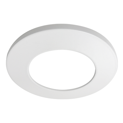 Luxrite 2" Regressed Interchangeable Canless Spotlight Round Trim White Finish (LR23434)