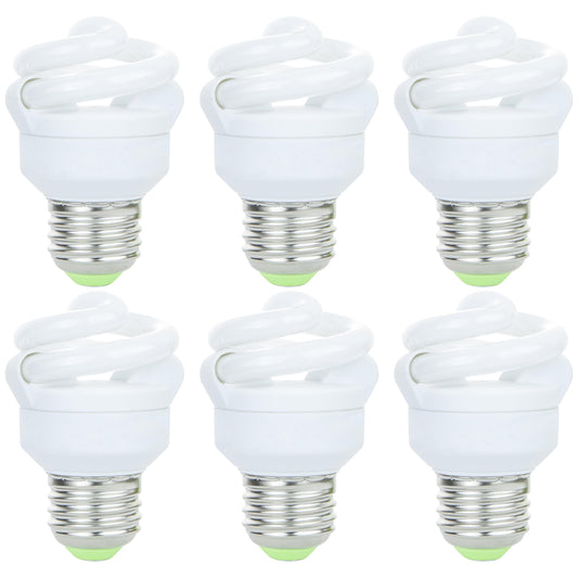 Sunlite 5 Watt Super Mini Spiral Medium Base Warm White (6 Pack)