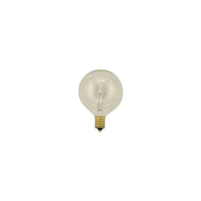 Bulbrite KR40G16CL 40 Watt Krystal Touch Dimmable Krypton G16 Globe Bulb, Candelabra Base, Clear