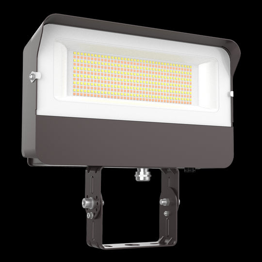 150W FLOOD LIGHT WATTAGE SELECTABLE 3CCT TRUNNION MOUNT — Bulb Center