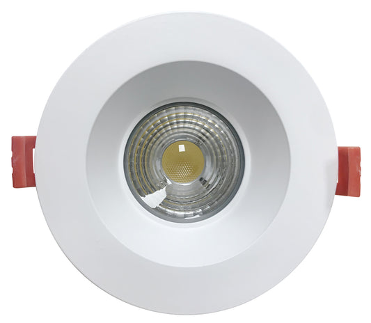 Luxrite 4" Regressed Interchangeable Round Smooth White Trim Canless Spotlight (LR24952)