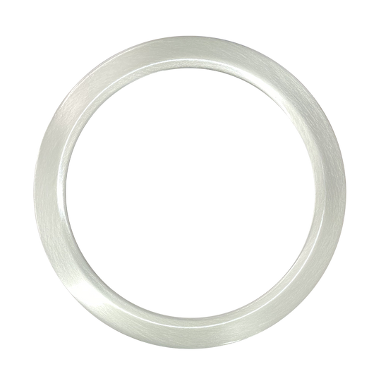 Luxrite Surface Mount 5" Round Slim Brushed Nickel Trim Finish, Pack of 5 (LR23676)
