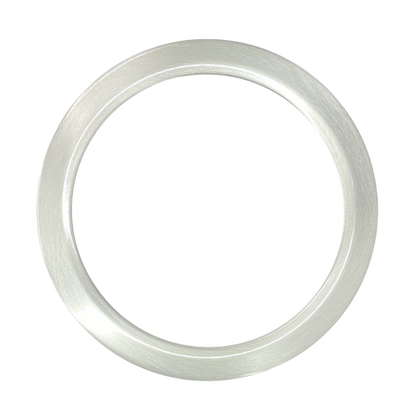Luxrite Surface Mount 5" Round Slim Brushed Nickel Trim Finish, Pack of 5 (LR23676)