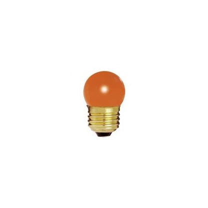 Bulbrite 7.5S11O 7.5W Dimmable S11 Night Light Replacement Bulb, Medium Base, Orange