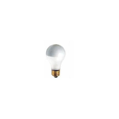 Bulbrite 100A21F/SB 100 Watt Incandescent Half Chrome A21 Bulb, Medium Base, Silver Bowl Frost