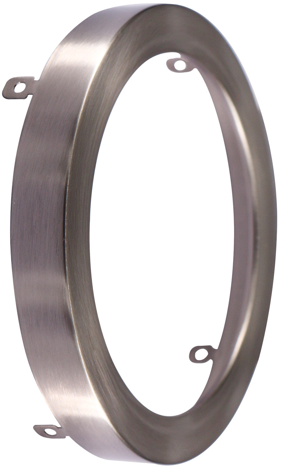 Luxrite Surface Mount 9" Round Slim Brushed Nickel Trim Finish, Pack of 5 (LR23688)