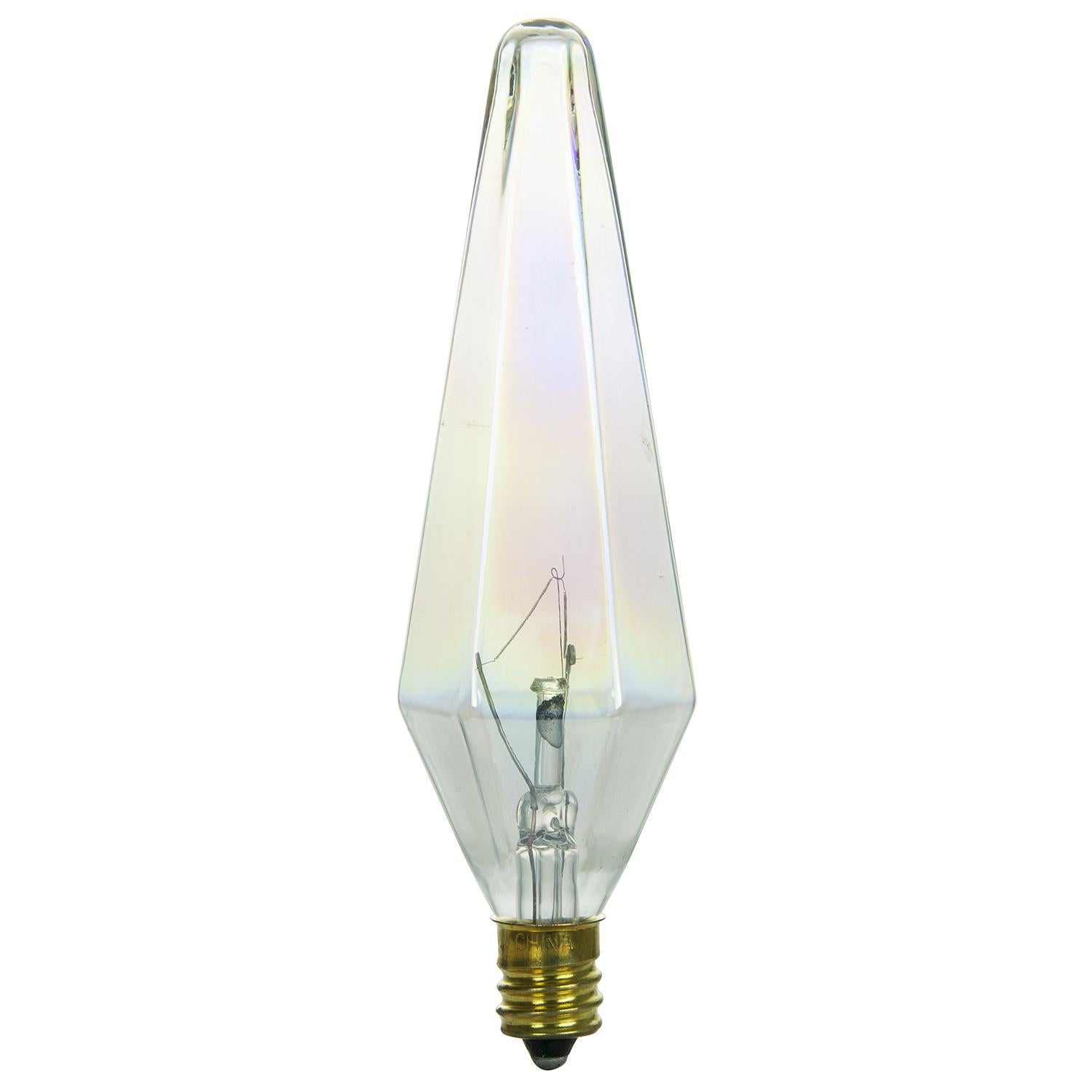 Sunlite 40 Watt Prismlite, Candelabra Base, Auradescent (2-Pack) - Bulb ...