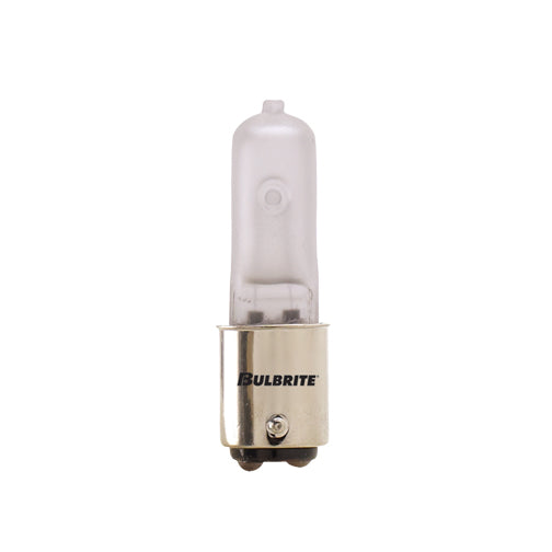 Bulbrite Q50FR/DC 50 Watt Dimmable Halogen JD T4 Capsule Bulb, Double Contact Bayonet Base, Frost