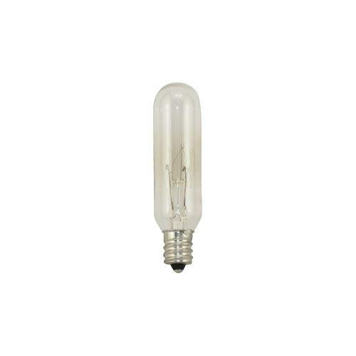 Bulbrite 15T6 15 Watt Incandescent Appliance and Amusement T6 Tubular Bulb, Candelabra Base, Clear