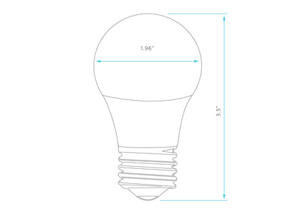 Luxrite LED 7W A15 Bulb, 4000K- Cool White, 600 Lumens, 80 CRI, Frost Finish, Dimmable, Pack of 25 (LR21352)