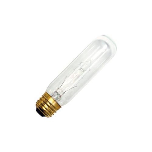 Bulbrite B40T10C 40 Watt Incandescent T10 Tube, Medium Base, Clear