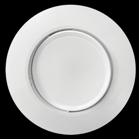 Luxrite LED 4" Retrofit Gimbal Downlight, 8W, 700 Lumens, Color Selectable - 2700K/3000K/3500K/4000K/5000K, 90 CRI, White Finish, Dimmable, Pack of 3 (LR23233)