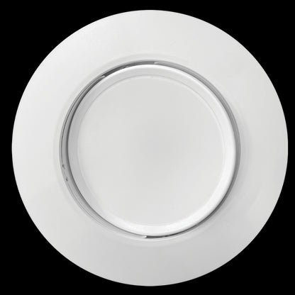 Luxrite LED 4" Retrofit Gimbal Downlight, 8W, 700 Lumens, Color Selectable - 2700K/3000K/3500K/4000K/5000K, 90 CRI, White Finish, Dimmable (LR23233)