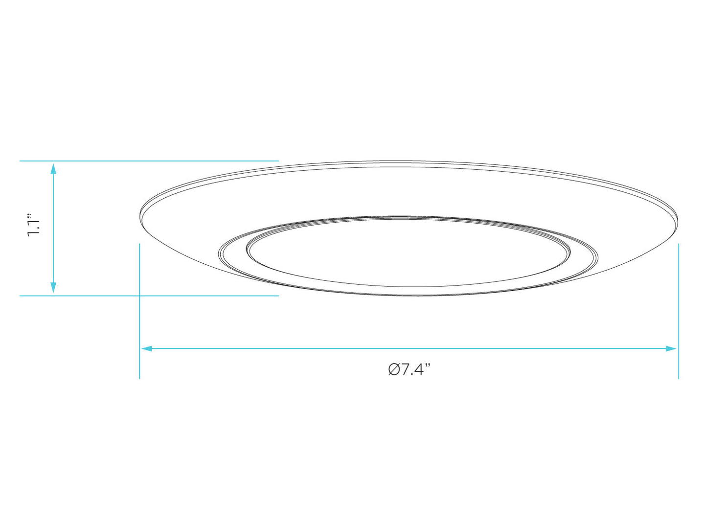 Luxrite Surface Mount LED15/DISK6/3CCT/RD 3000K,4000K,50000K Cct Select