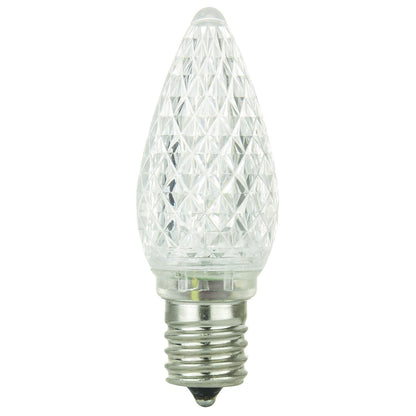 Sunlite L3C9/LED/W/24PK LED C9 0.4W White Decorative Chandelier Light Bulbs, Intermediate (E17) Base, 6 Pack