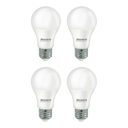 Bulbrite Pack of (4) 11 Watt Dimmable Frost A19 LED Light Bulbs with Medium (E26) Base, 3000K Soft White Light, 1100 Lumens