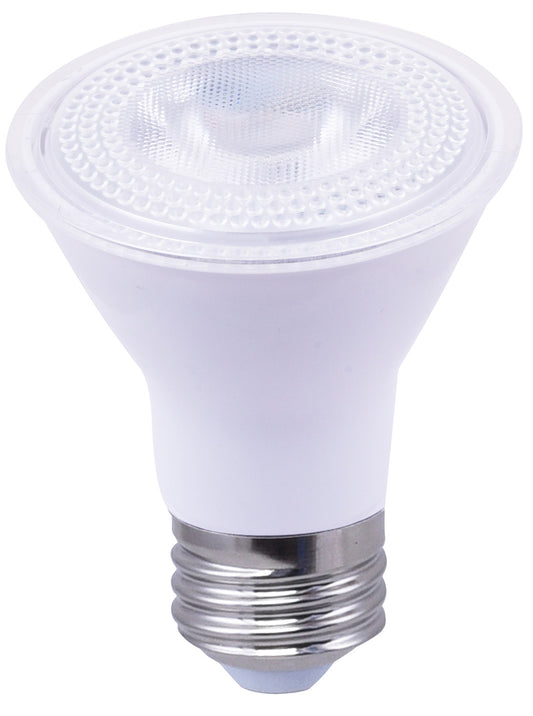 Luxrite LED PAR20 Spotlight Light Bulb, 7W, 500 Lumens, 2700K - Warm White, 80 CRI, White Finish, Dimmable (LR31600)