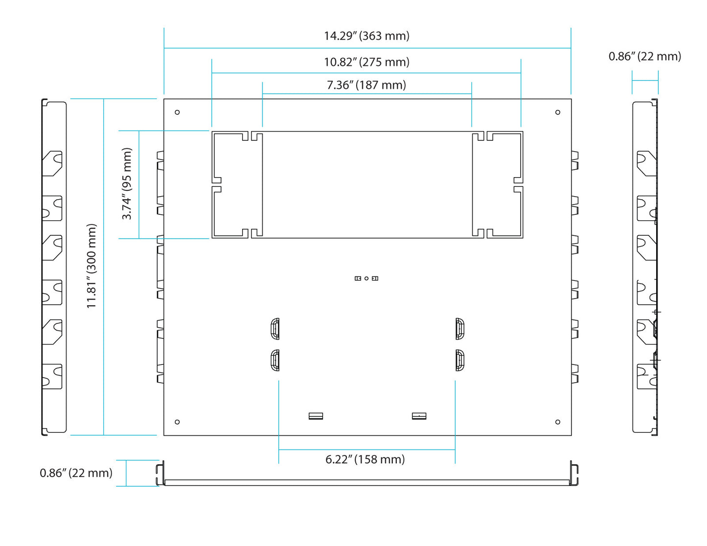 Luxrite 2 Sizes Square New Construction Mounting Plate, Galvanized Steel Finish (LR41007)