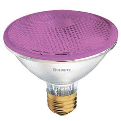 Bulbrite H75PAR30P 75 Watt Dimmable Colored Light Halogen PAR30, Medium Base, Pink