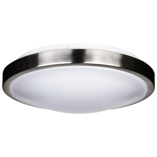 Sunlite 14" 23 Watt 120 Volt LED Decorative Band Trim Style Fixture, Brushed Nickel Finish