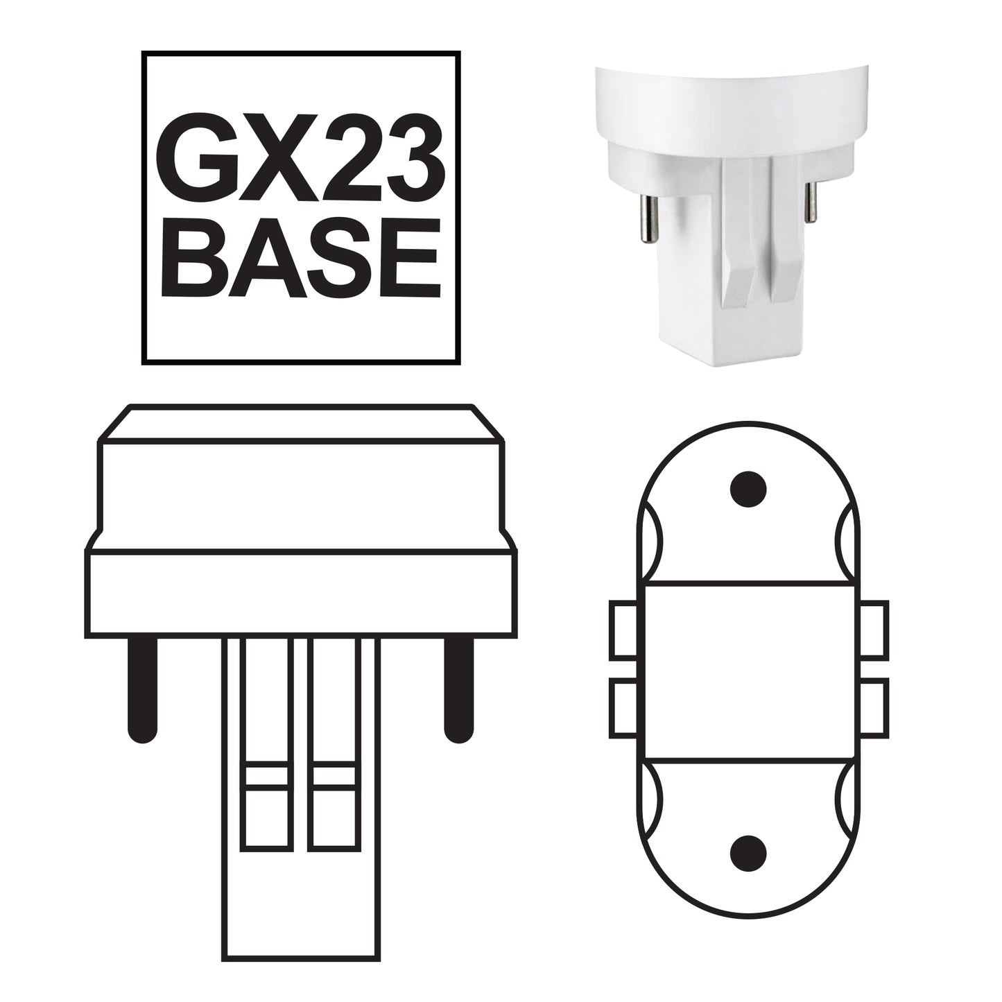 Sunlite 85430-SU LED PLV Ballast Bypass Bulb, GX23 Base, 700 Lumens, 1 Pack, 30K - Warm White, Pack of 6