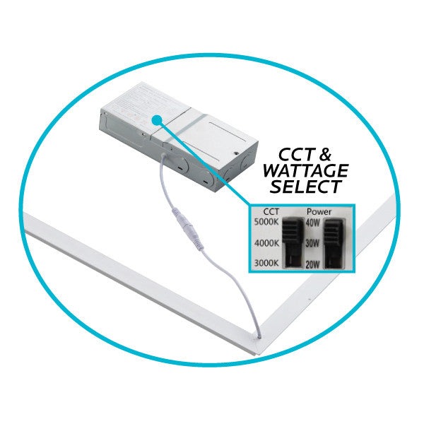 2X4 FRAME PANEL WATTAGE SELECTABLE 3CCT