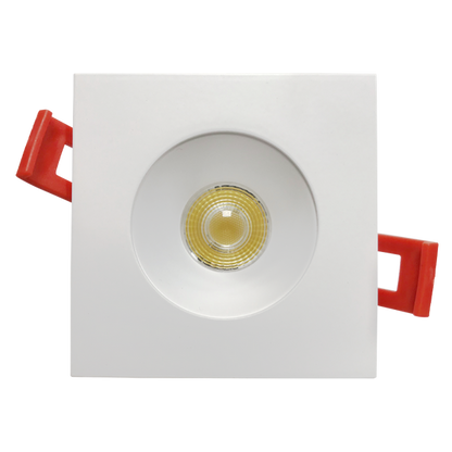 Luxrite 2" Regressed Interchangeable Canless Spotlight Square White Trim (LR23454)
