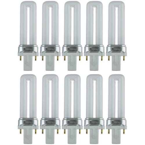 Sunlite PL5/SP41K/10PK 2-Pin Fluorescent 5W 4100K Cool White U Shaped PL CFL Twin Tube Plugin Light Bulbs with G23 Base (10 Pack)
