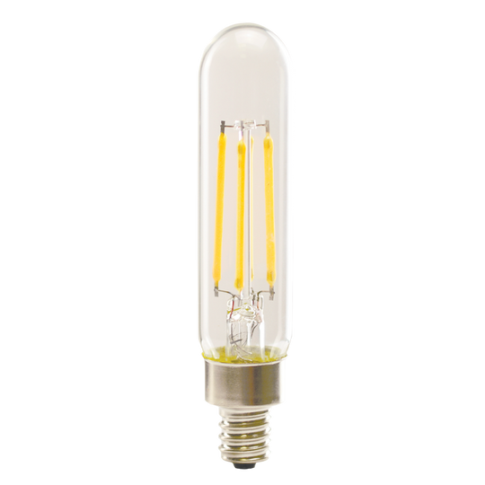 Luxrite LED T6.5 Tubular Light Bulb, E26 Medium Base, 5W, 2700K - Warm White, 80 CRI, Clear Finish, Dimmable, Pack of 7 (LR21622)