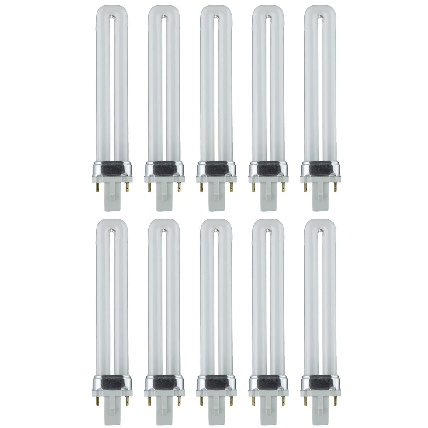 Sunlite 9 Watt PL 2-Pin Single U-Shaped Twin Tube, G23 Base, Warm White