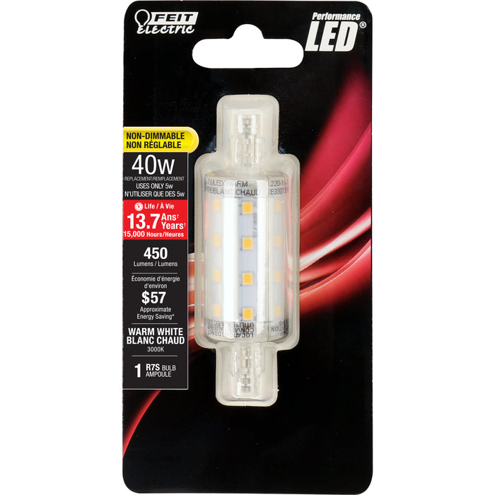 450 Lumen 3000K Non-Dimmable R7S LED