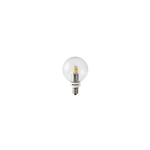 Bulbrite LED/G16/E12 2.5 Watt LED G16 Globe Bulb, 25 Watt Equivalent, Warm White, Candelabra Base