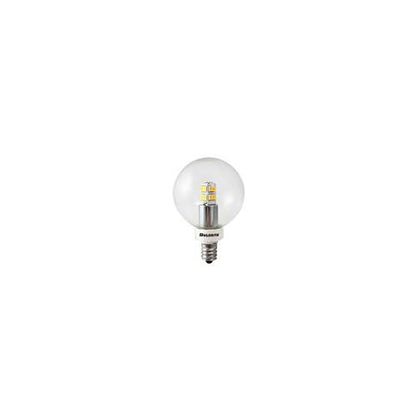 Bulbrite LED/G16/E12 2.5 Watt LED G16 Globe Bulb, 25 Watt Equivalent, Warm White, Candelabra Base