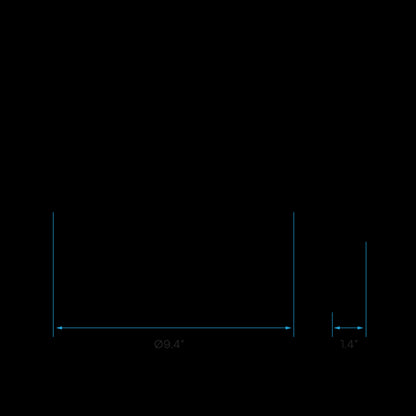 Luxrite LED 8" Surface Mount Round Disk, 27W, 2000 Lumens, Color Selectable - 3000K/4000K/5000K, 80 CRI, White Finish, Dimmable, Pack of 2 (LR23835)