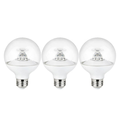 Sunlite G25/LED/7W/D/CL/ES/27K LED G25 Globe 7W (60W Relacement) Clear Light Bulb Medium (E26) Base, 2700K Warm White Light