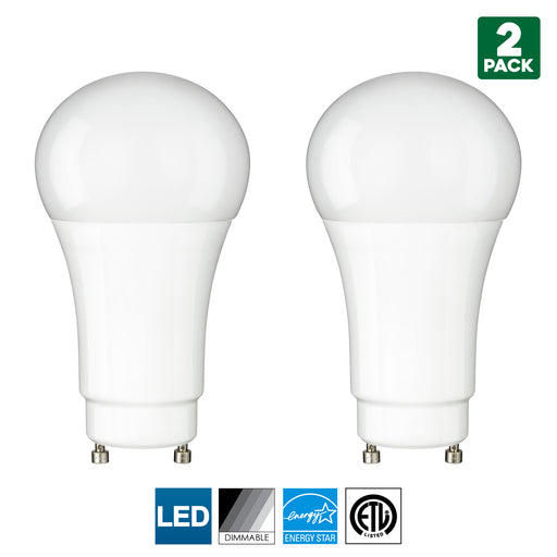 Sunlite GU24 Base LED Bulb, Dimmable, 10 Watt (60 W Equivalent), CFL Replacement, 2700K Warm White, 800 Lumens, 25000 Hour Life Span
